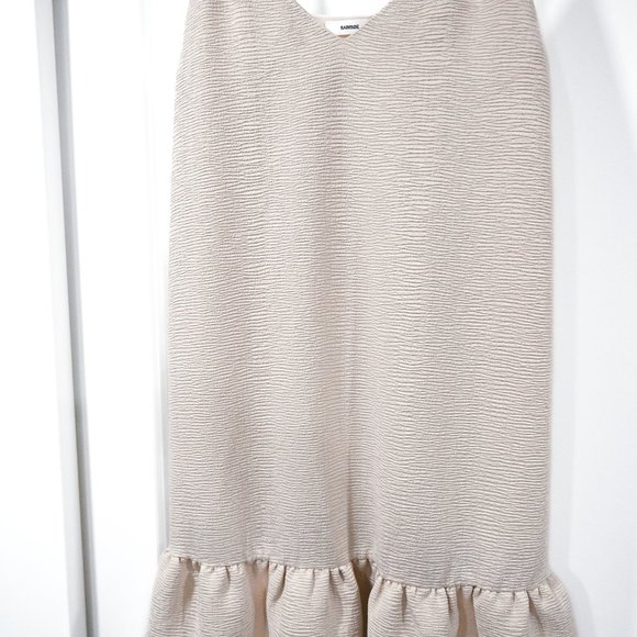 SAMOE SAMOE Large Judith Short Dress in Warm White | Size Large - Picture 3 of 9